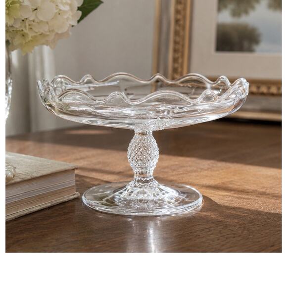 Heisey Other - Vintage Heisey Marked Glass Pineapple Compote Candy Dish Clear Elegant Glass